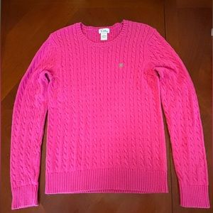 White label Lilly Pulitzer cable knit sweater. GUC for minor pilling. Large.